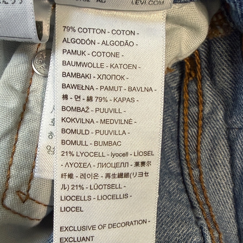 Levi’s 501 90’s Jeans Women’s 23 Straight Leg Big E Premium Denim Classic Casual - Picture 7 of 9